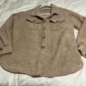 Southern Shirt Co. Women's Sweater Knit Shacket made of 100% polyester Sz M NWOT
